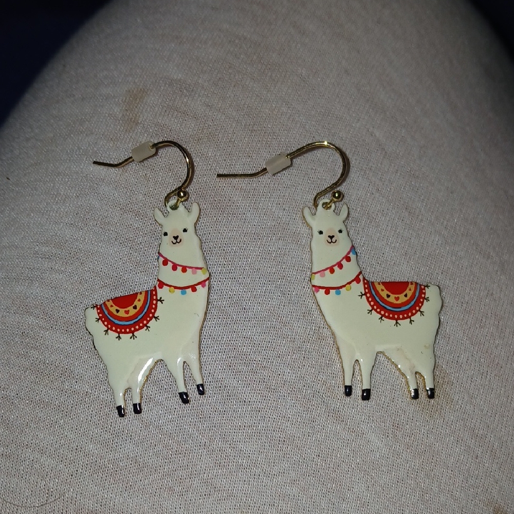 Colorful Llama Earrings